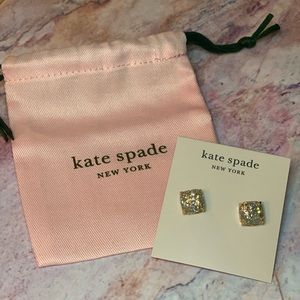 Kate Spade square stud earrings.